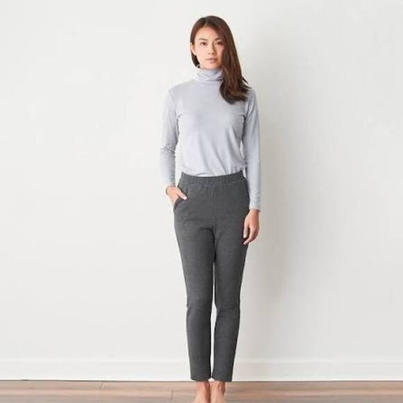 LOFT Modern Straight Ankle Pants Gray Petite - Size 4 - Picture 1 of 7